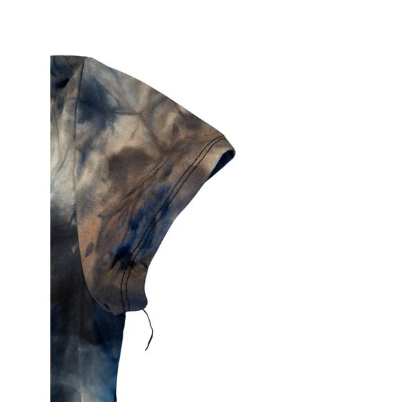 New Fashion Girls Gray Tie Dye Short Sleeve Crop Top Youth Size Large/XL - Picture 3 of 6